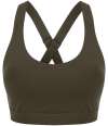 TL371 Tombo Medium Impact Core Bra Olive Green colour image